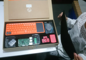 The contents of the Kano Kit